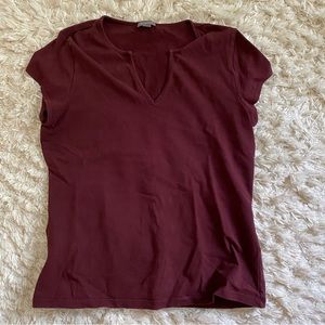 Ann Taylor notched tee